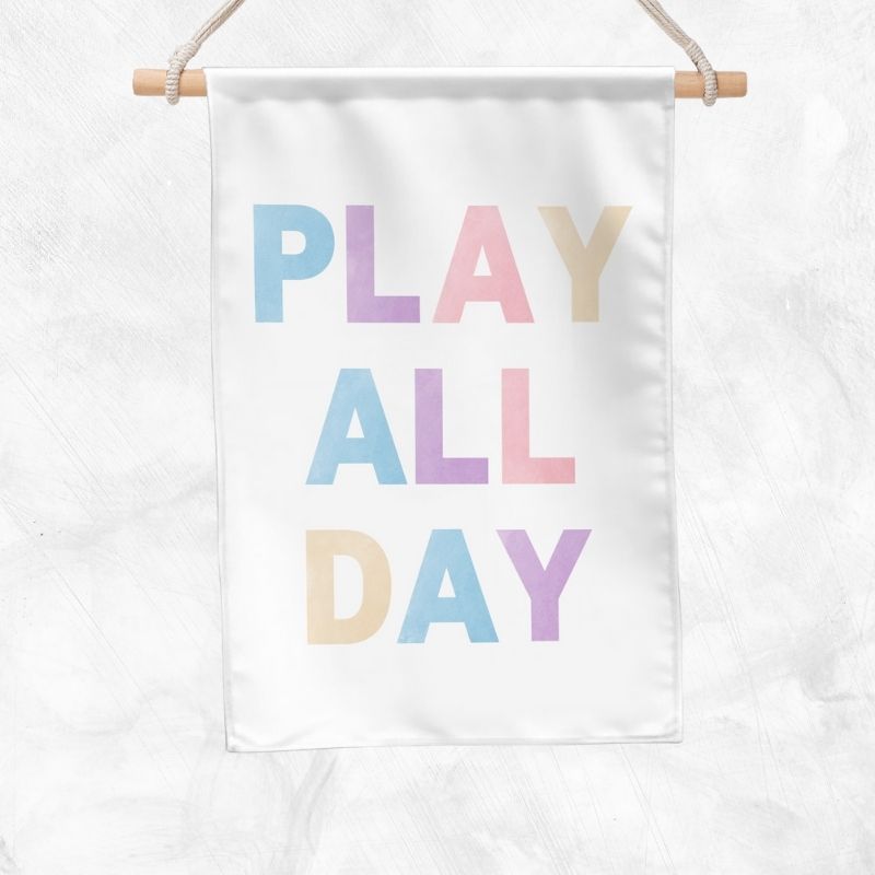 Play All Day Banner (Unicorn)