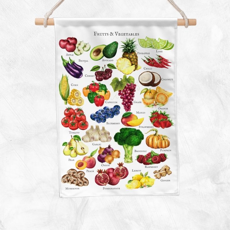 Fruits & Vegetables Educational Banner