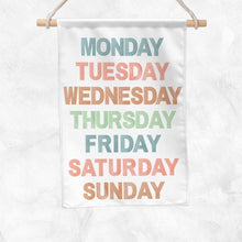 Load image into Gallery viewer, Days Of The Week Educational Banner (Pastel)
