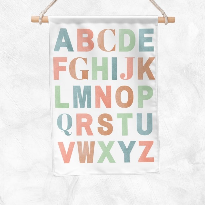 Alphabet Educational Banner (Pastel)