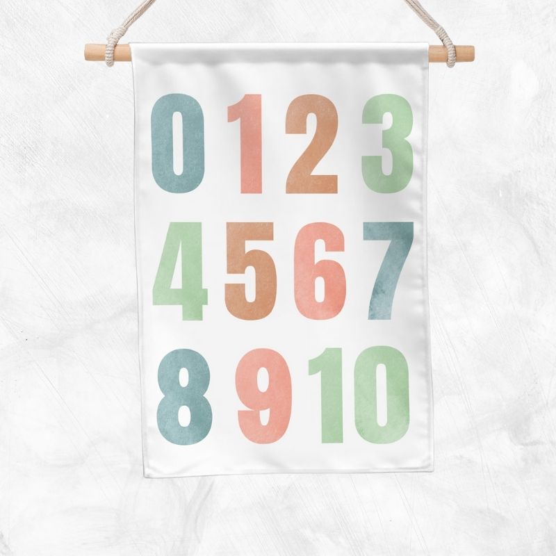 Number Educational Banner (Pastel)