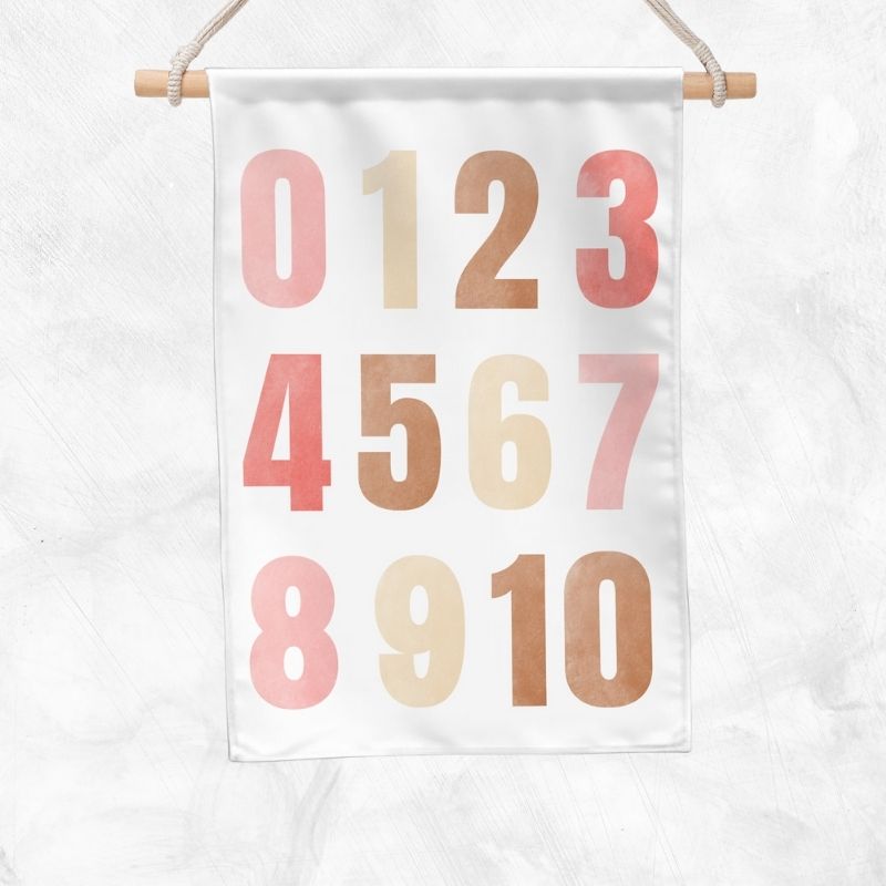 Number Educational Banner (Pink)