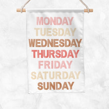 Load image into Gallery viewer, Days Of The Week Educational Banner (Pink)
