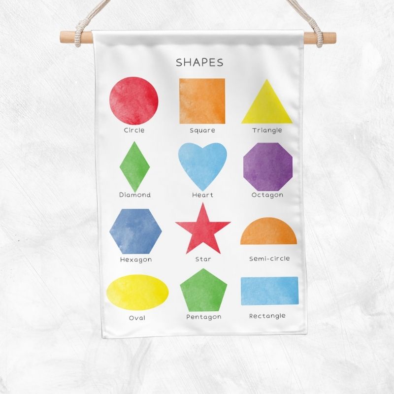 Shapes Educational Banner (Rainbow)