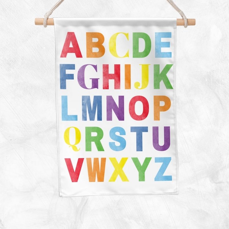 Alphabet Educational Banner (Rainbow)