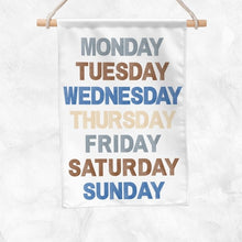Load image into Gallery viewer, Days Of The Week Educational Banner (Blue)
