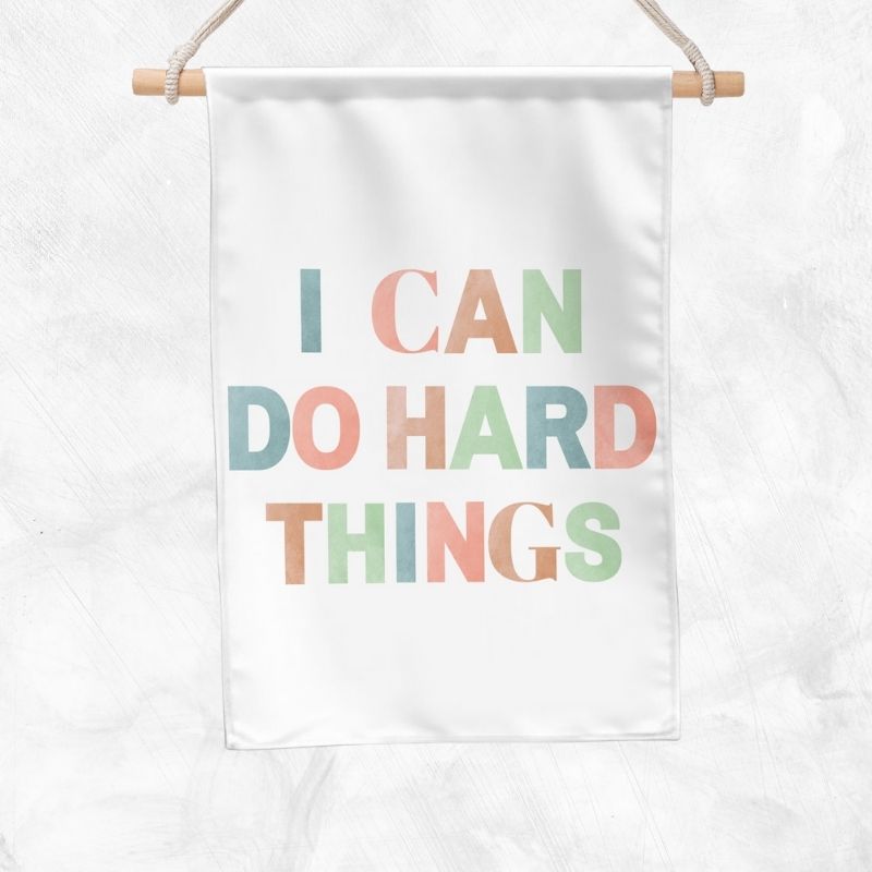 I Can Do Hard Things Banner (Pastel)