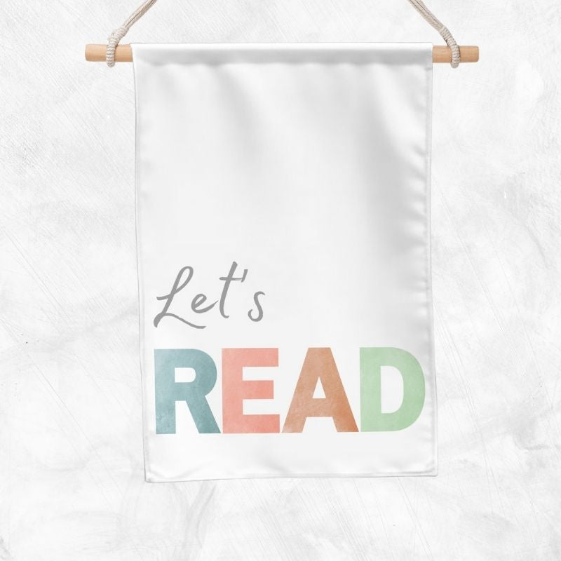 Let's Read Banner (Pastel)