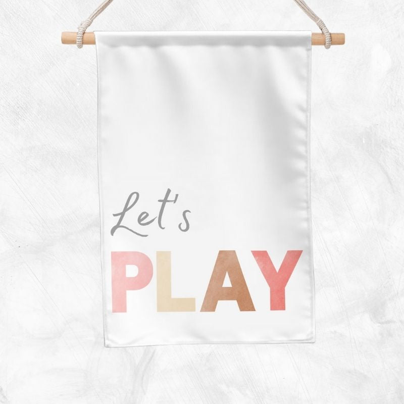 Let's Play Banner (Pink)