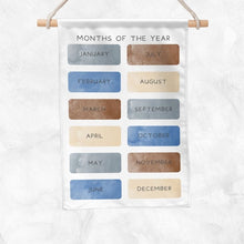 Load image into Gallery viewer, Months Of The Year Educational Banner (Blue)
