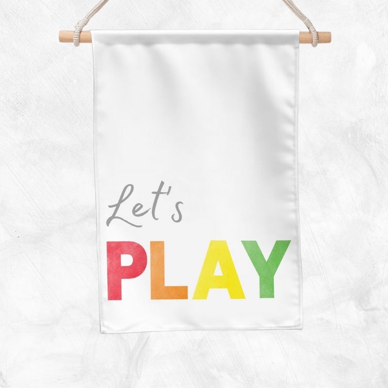 Let's Play Banner (Rainbow)