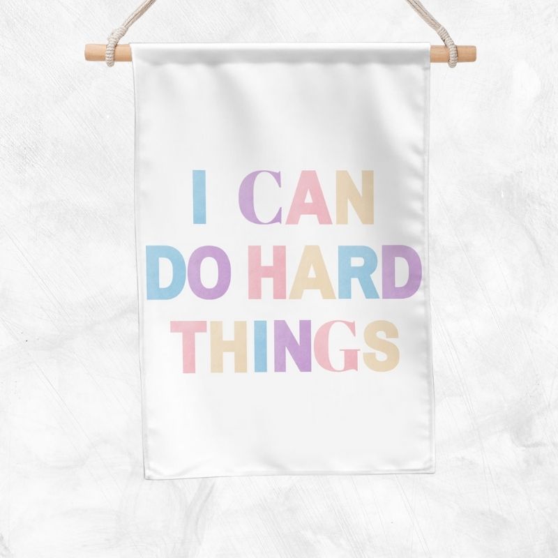 I Can Do Hard Things Banner (Unicorn)
