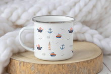 Load image into Gallery viewer, Nautical Enamel Cup
