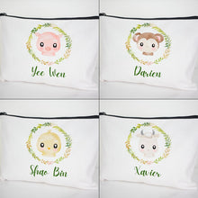 Load image into Gallery viewer, Animal Baby Face Zip Pouch
