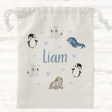 Load image into Gallery viewer, Arctic Animal Canvas Pouch
