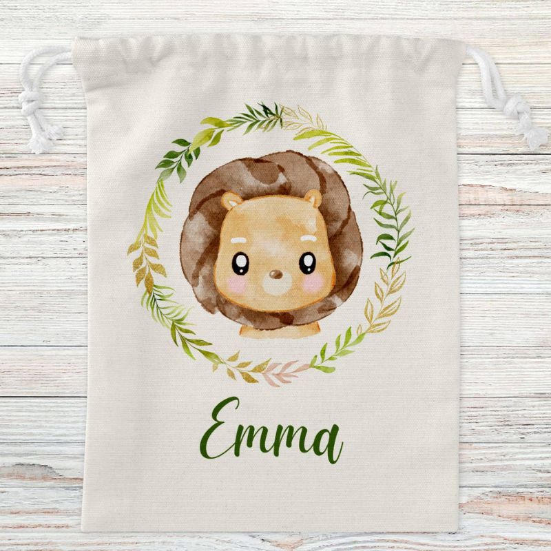 Animal Baby Face Canvas Pouch
