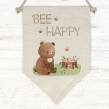 Load image into Gallery viewer, Bee Happy (Flag Pennant)
