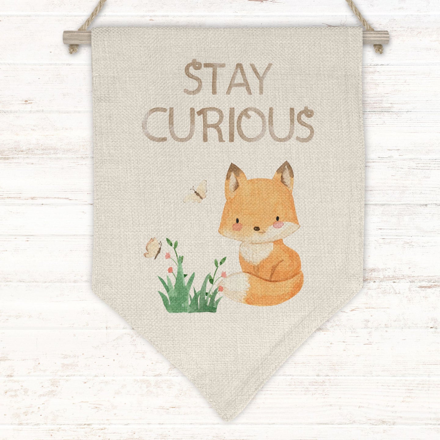 Stay Curious (Flag Pennant)