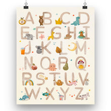 Load image into Gallery viewer, Boho Alphabet Poster
