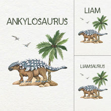 Load image into Gallery viewer, Personalized Dinosaur Print
