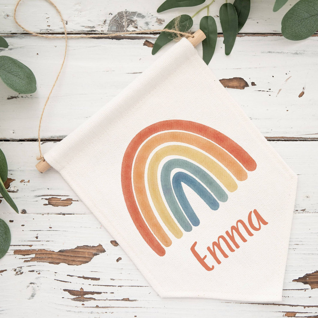 Personalized Rainbow Flag Pennant