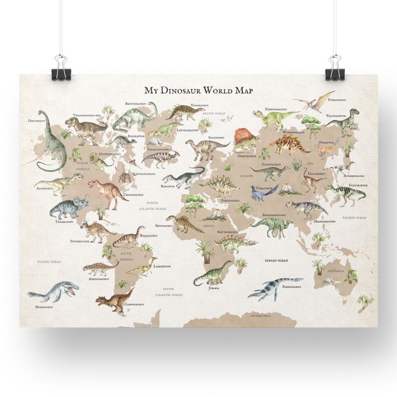 Dinosaur World Map v2