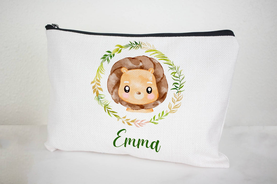 Animal Baby Face Zip Pouch